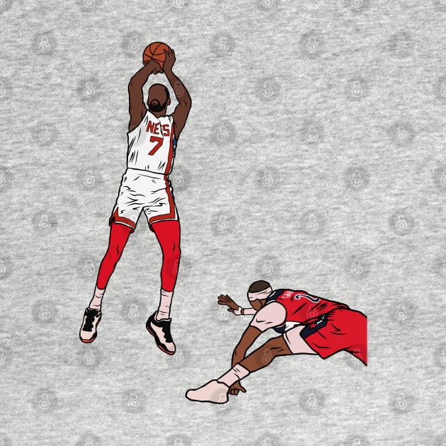 Kevin Durant Crosses Over Daniel Gafford by rattraptees